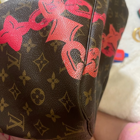 🌹Louis Vuitton  Bay Brown
Pink Rose Ballerine Chain Tote Bag Purse✨(LE Rare) - Picture 14 of 17